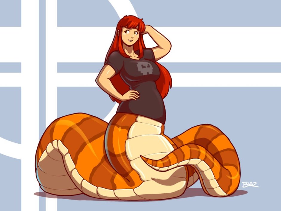 Vore snake transformation