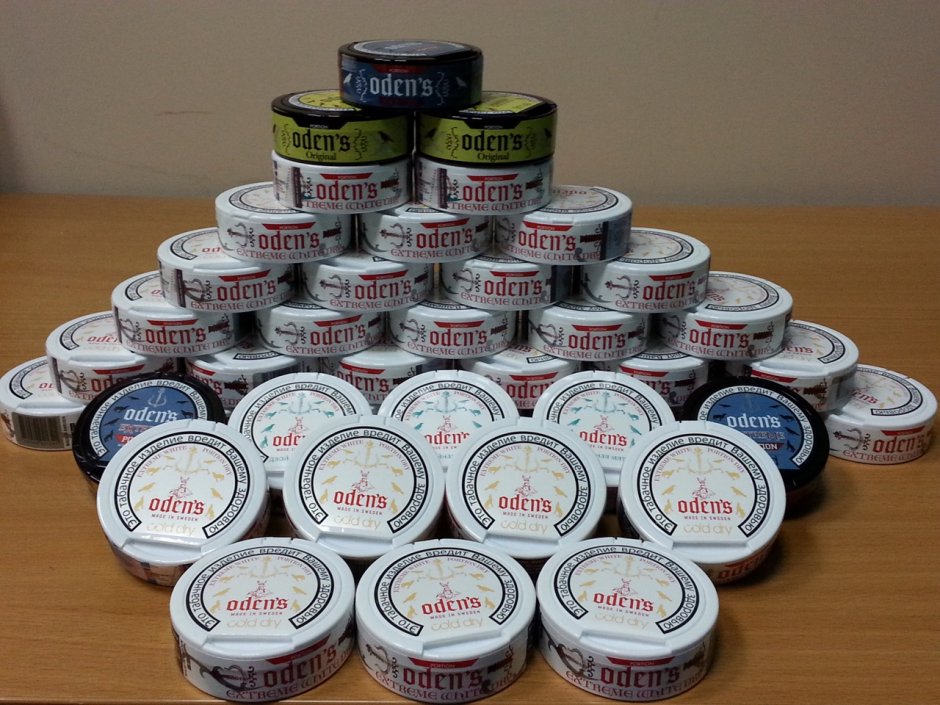 Types of packages of snus