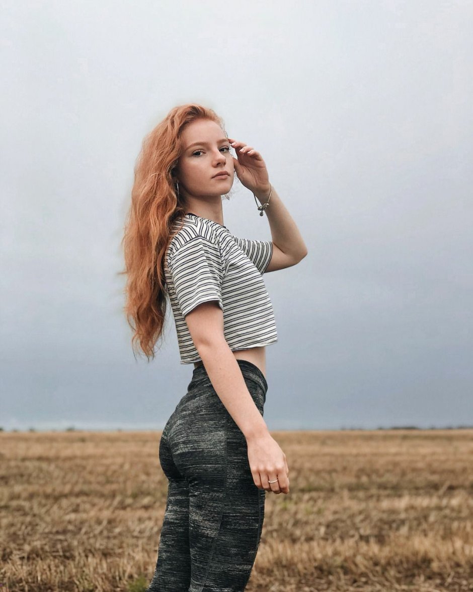Julia Adamenko Redhead in a swimsuit