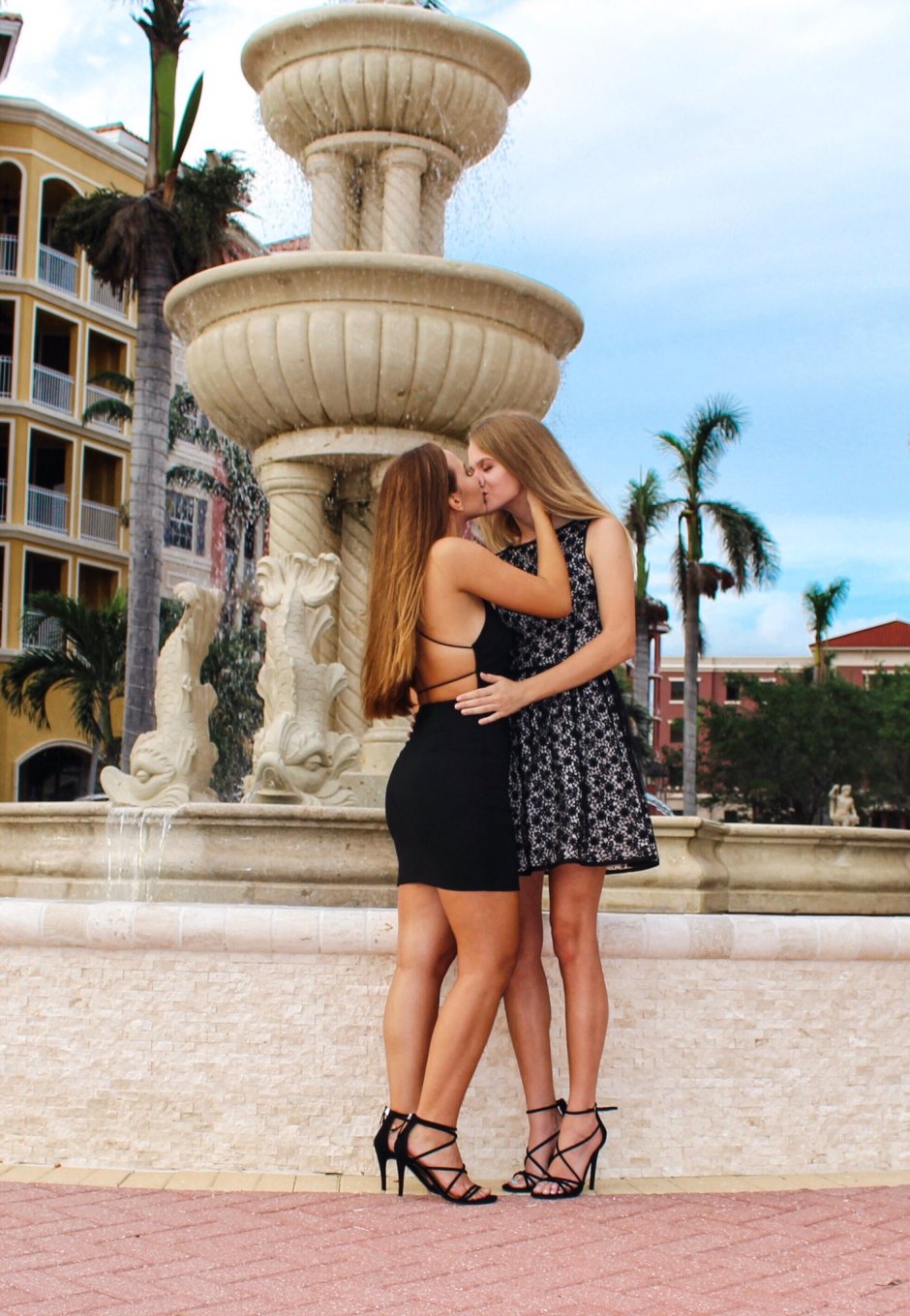Two girls with a big bust