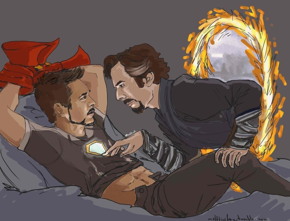 Stephen Rogers and Tony Stark