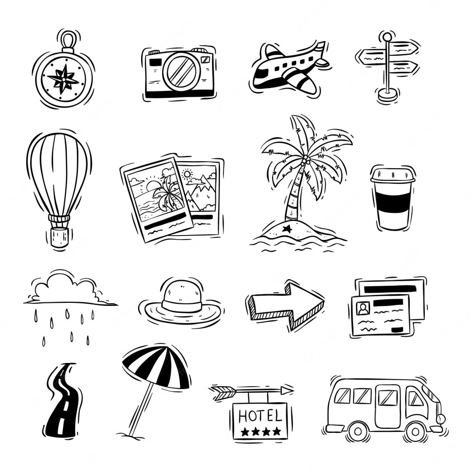 Black white dudles