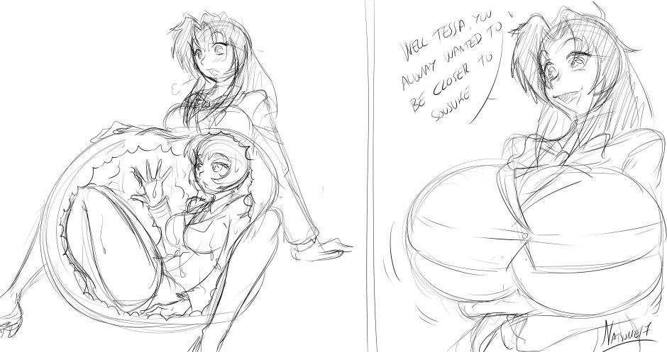 Girls anime vore comic