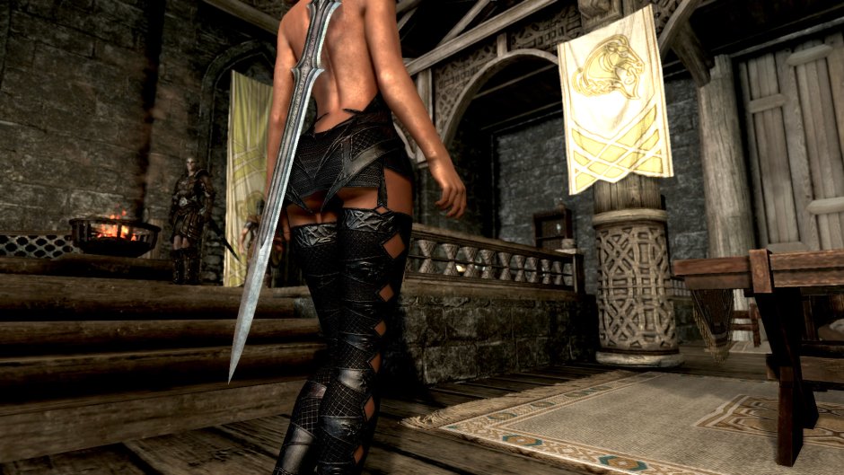 Leather clothing for Skyrim Unp 18 +
