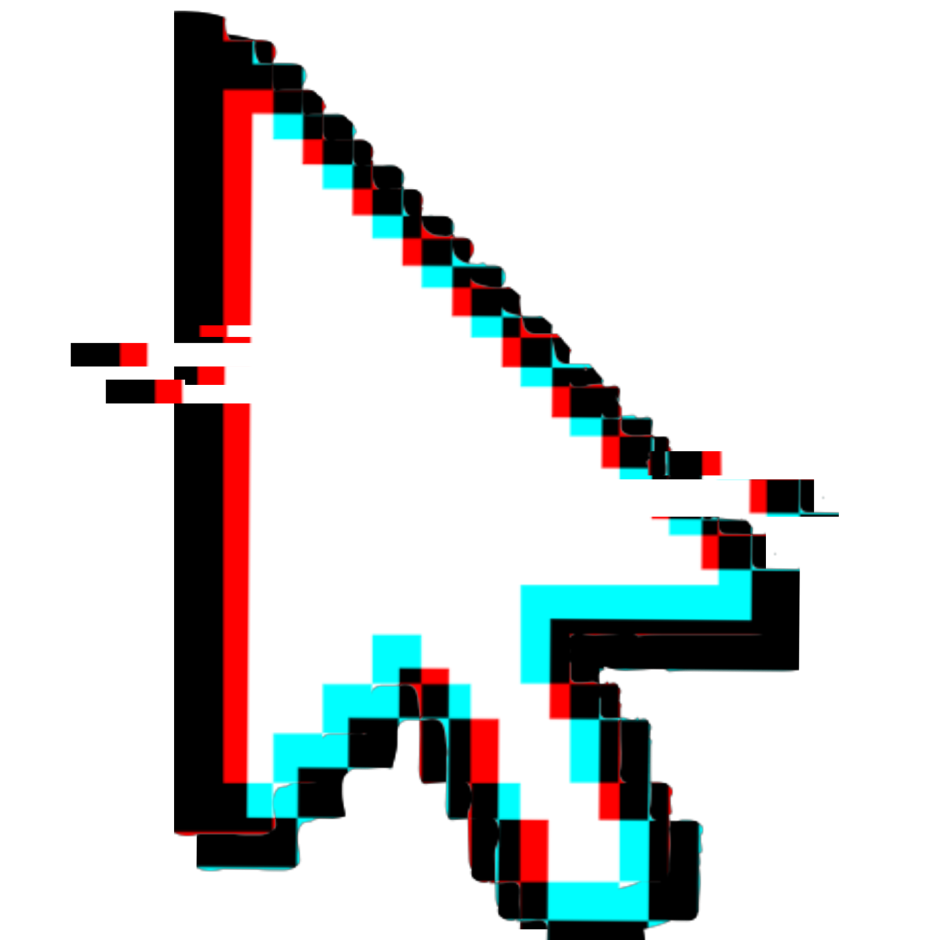 Mouse cursor on a green background
