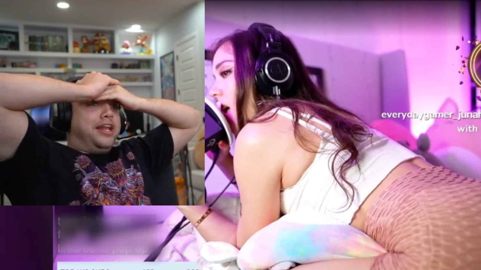 The girl undressed on Stream