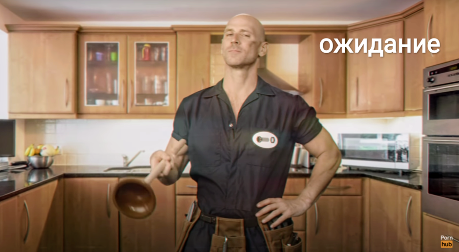 Johnny Sins in the role of plumbing