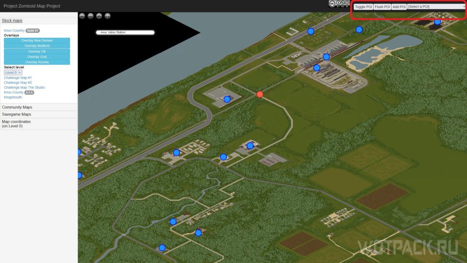 Riverside Project Zomboid map
