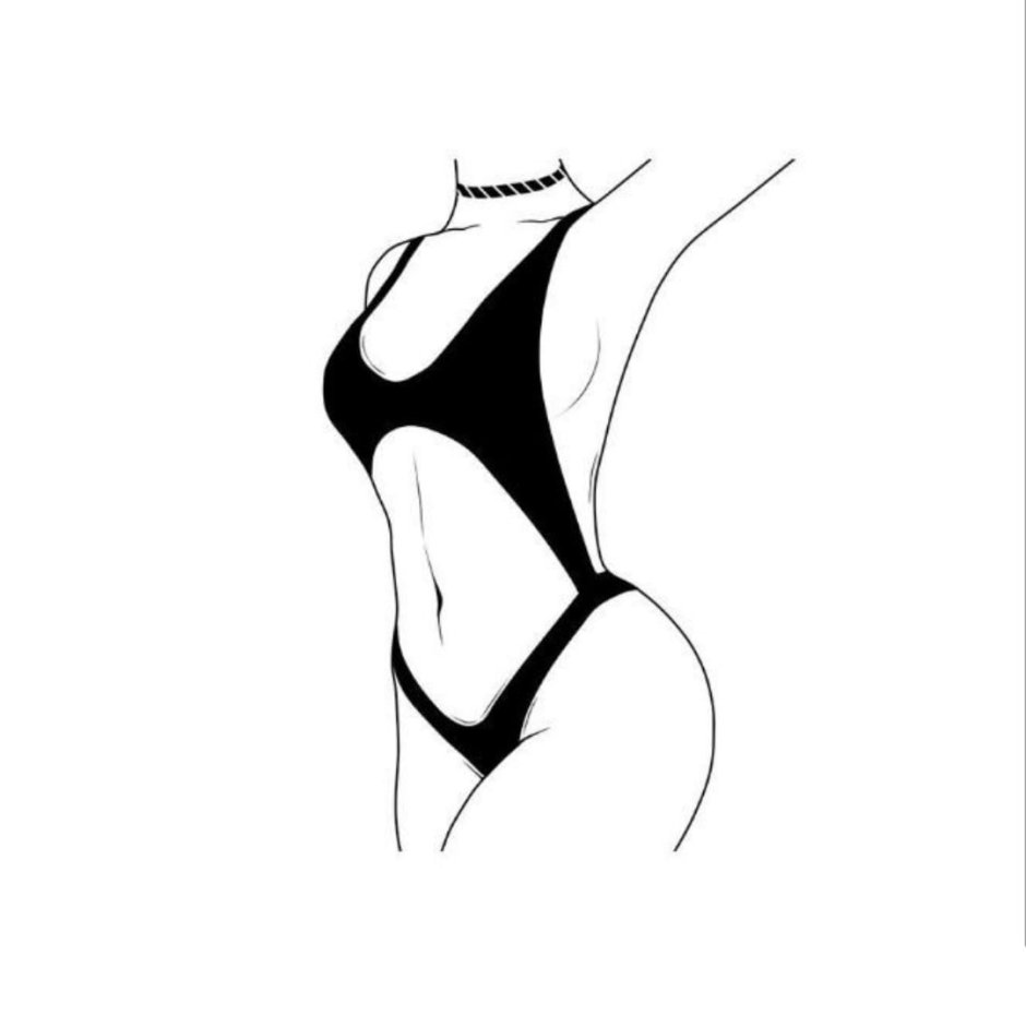 Sketch of the female body