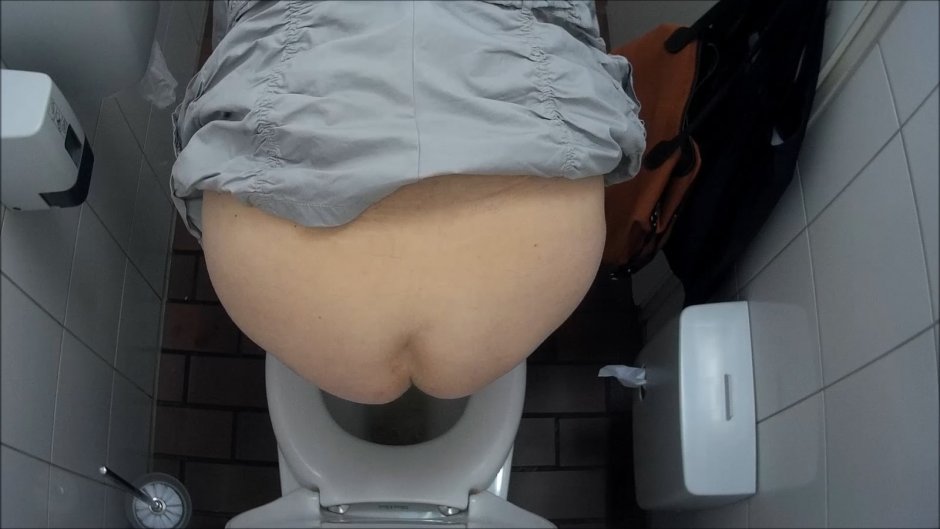 Hidden camera in women's toilet