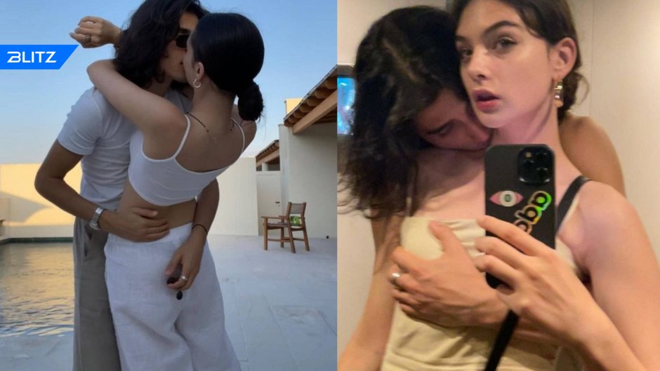 Tina Kunaki and Monica Bellucci