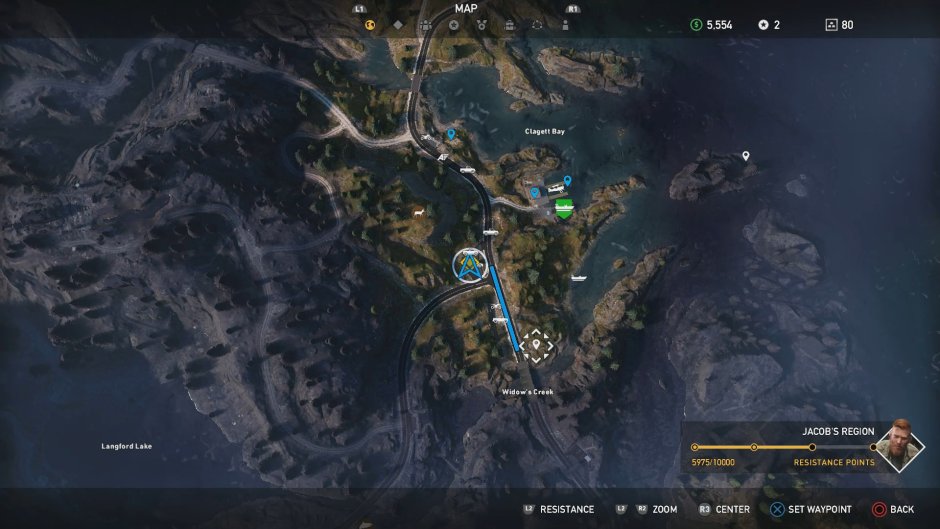 Viski river Far Cry 5 Map