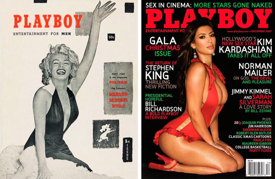 Kim Kardashian on the cover of playboy