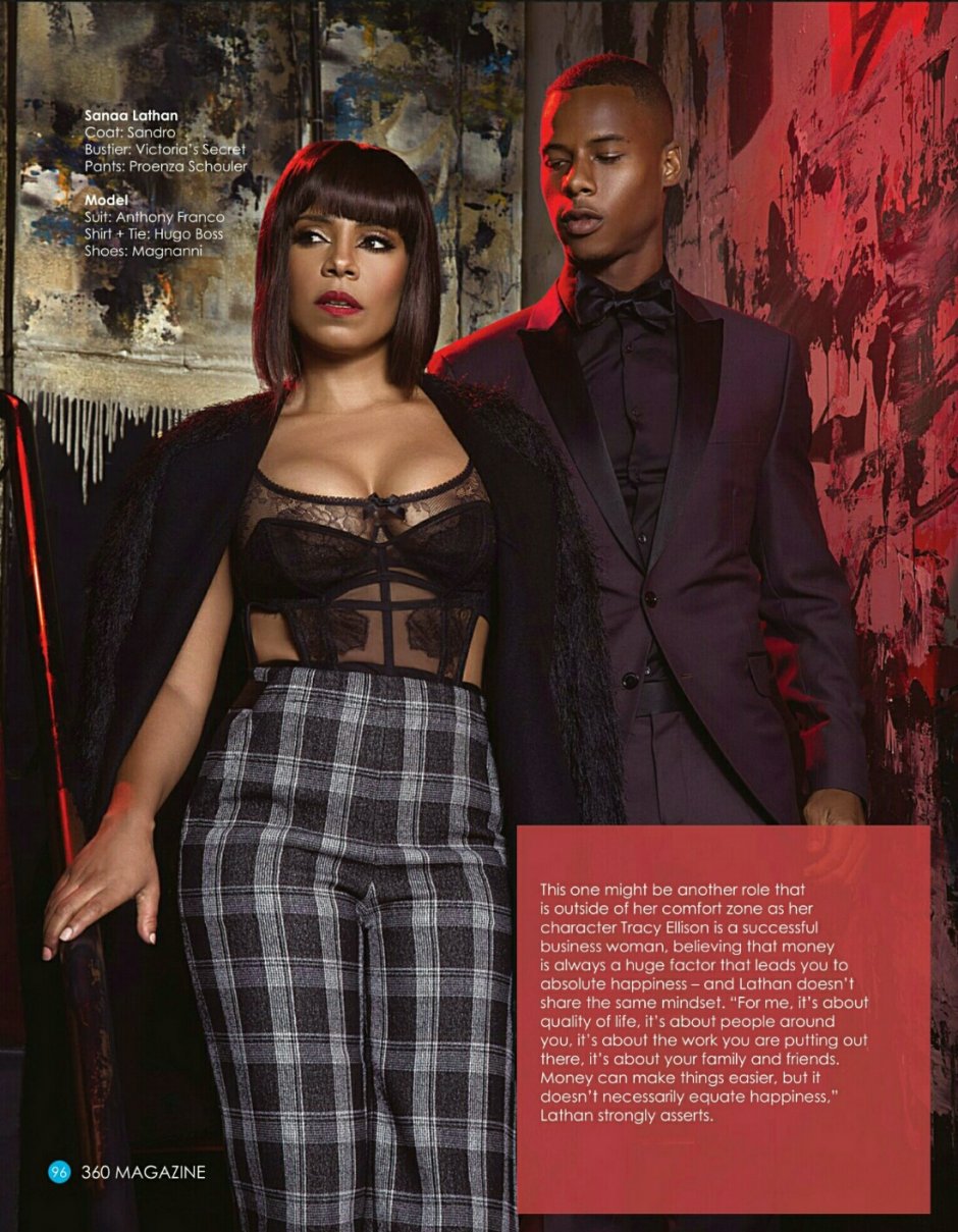 Sanaa Laten in the neckline
