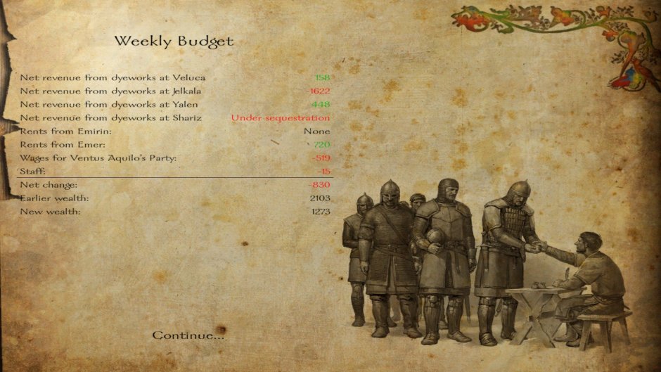 Mount and Blade loading screen