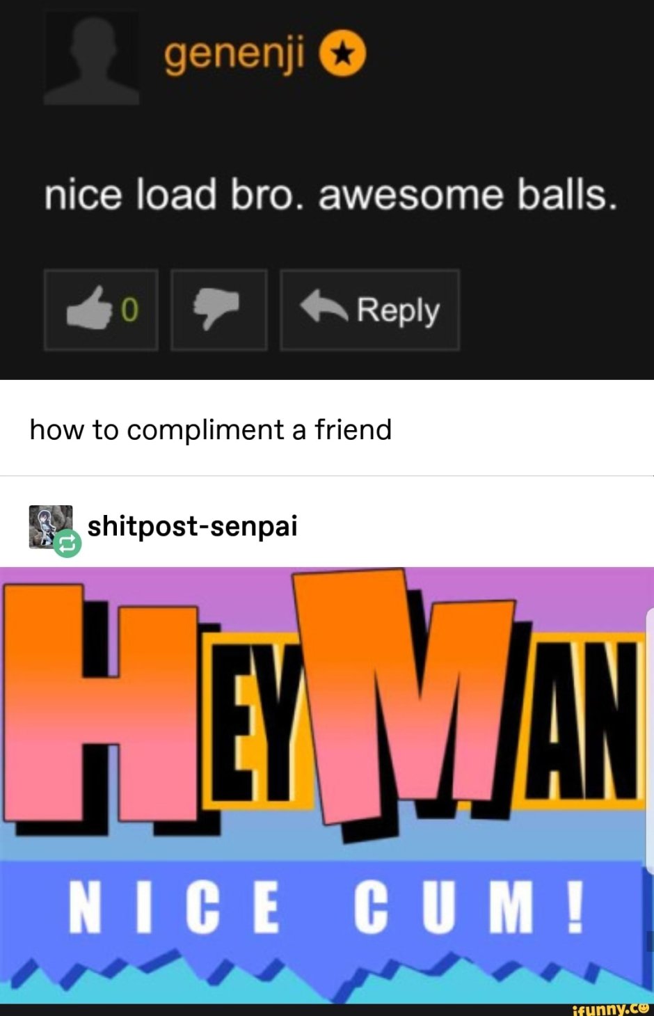 Nice Balls Awesome meme