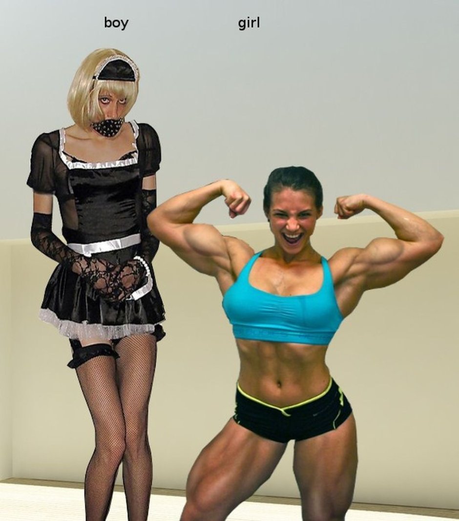 Strong Girl VS Weak Girl
