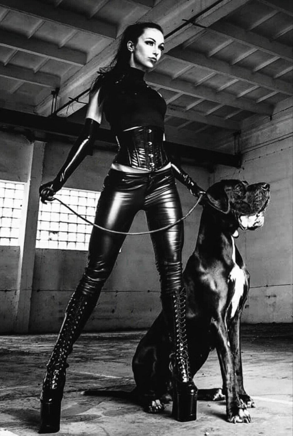 Latex horse costume