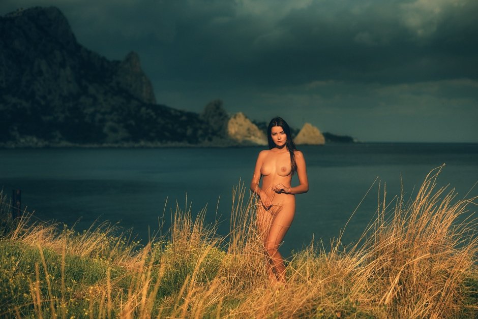 Young girls in the style of nude