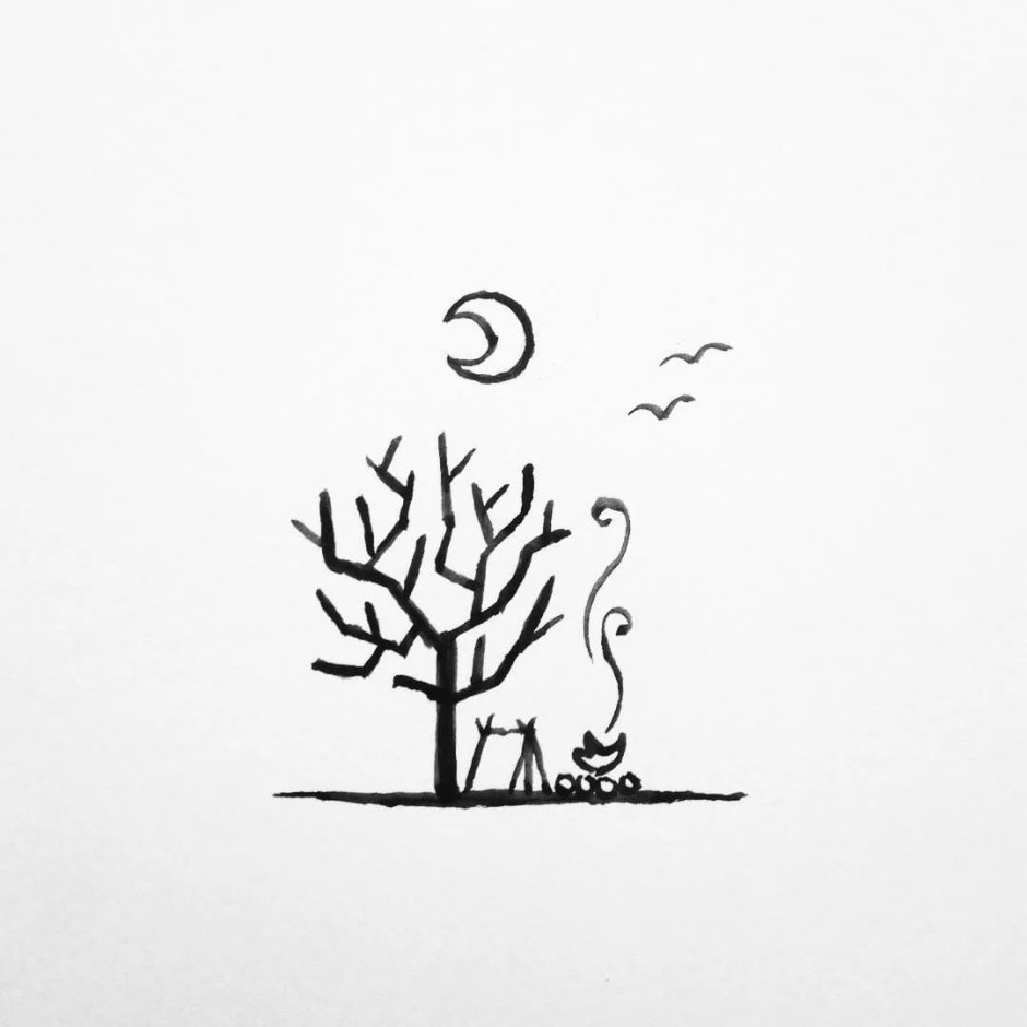 Minimalism pictures for sketching