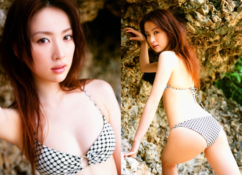 Saki Seto in underwear without panties