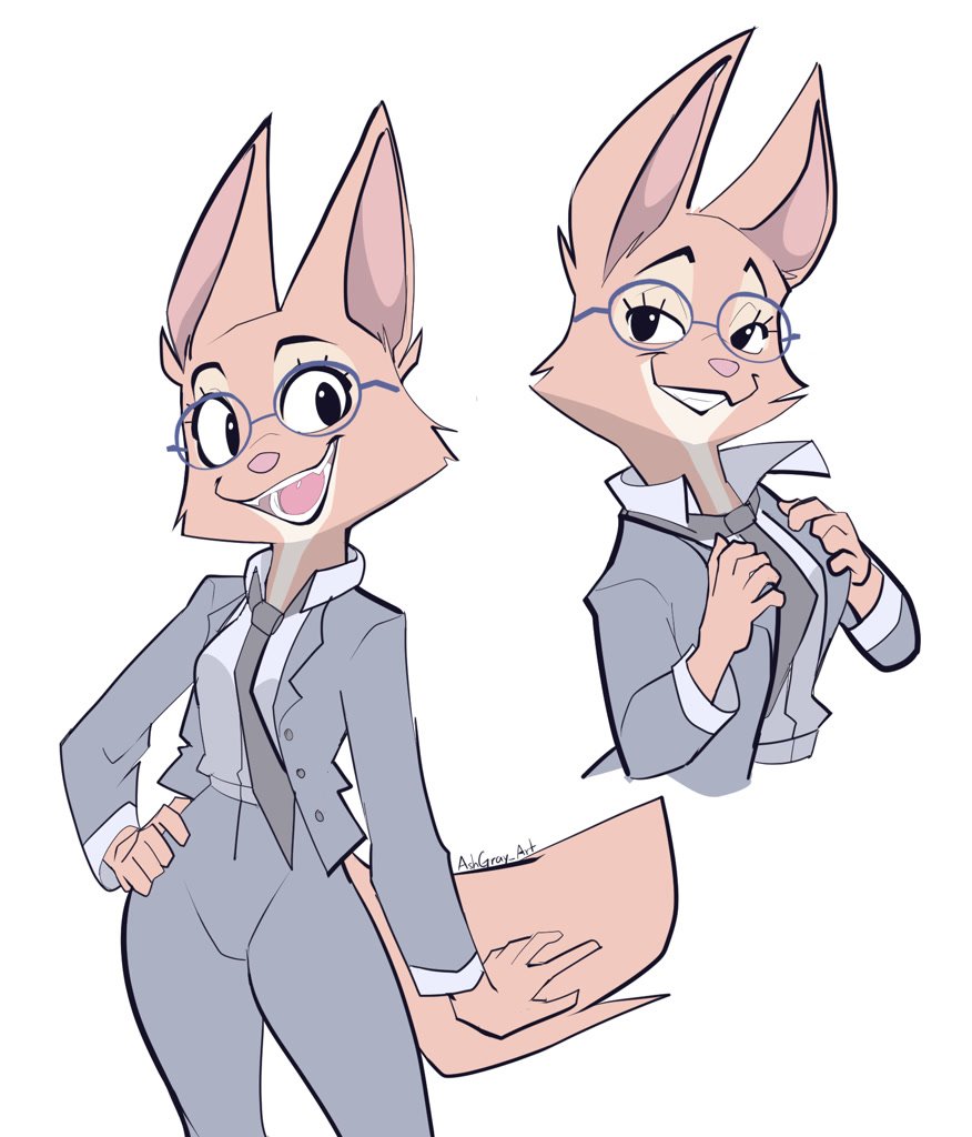 Diane Foxington and Mr. Wolf
