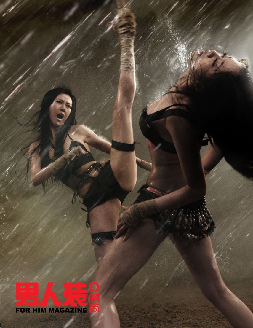 Girl fights a girl