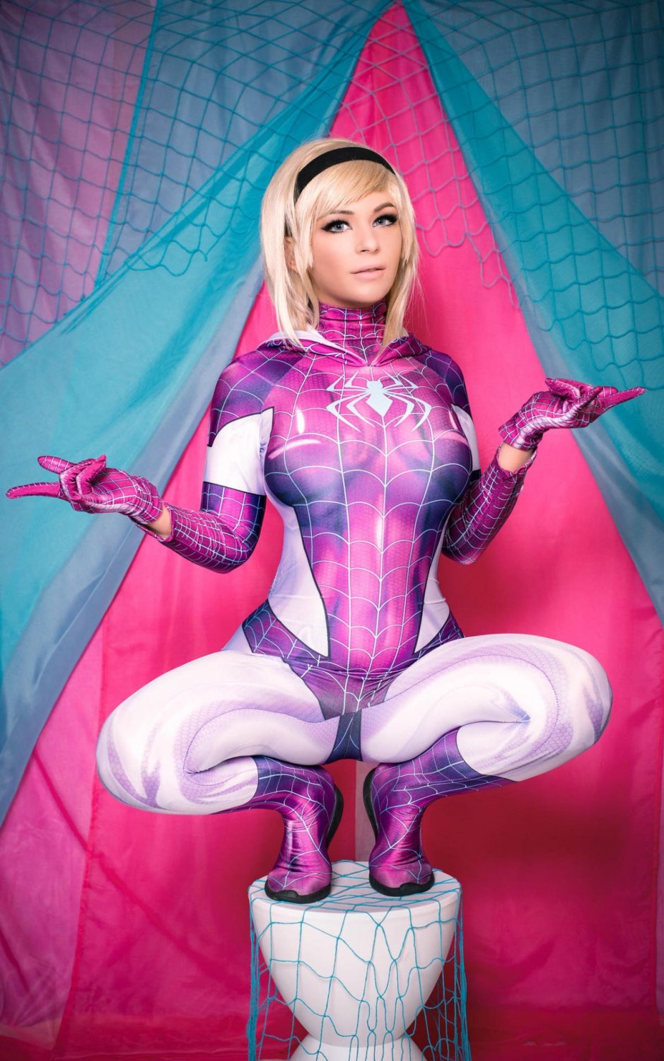 Spider gwen ero cosplay - 70 photo