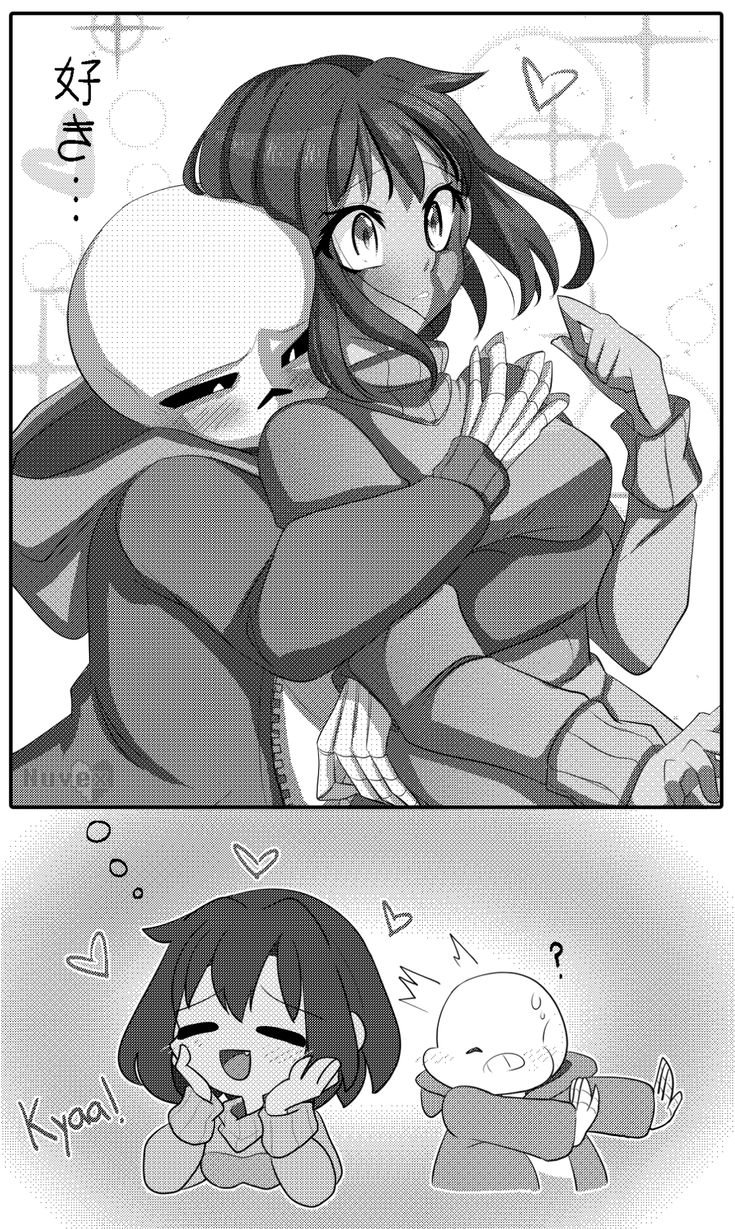 Frisk Princess and Sanses the Dark King