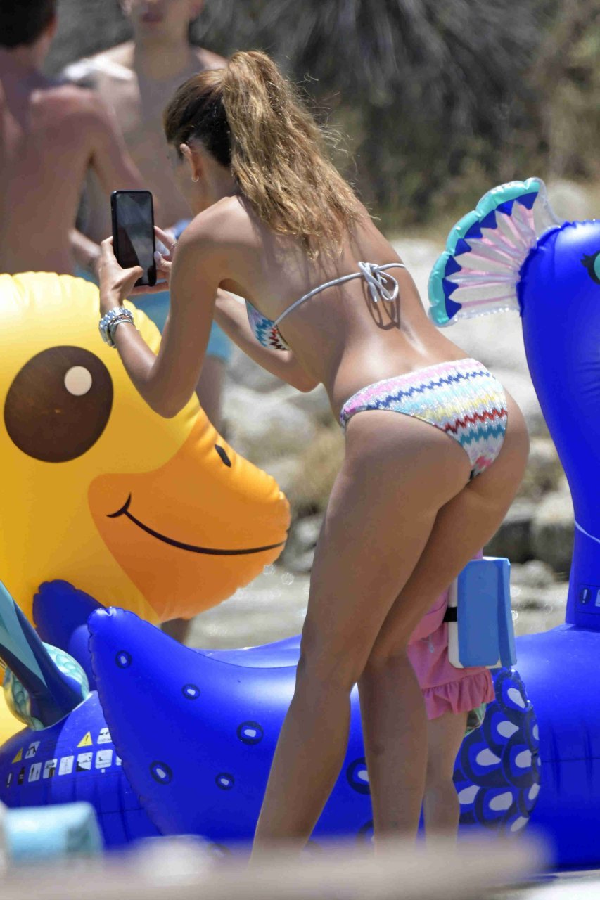 Girl in a shuffy swimsuit