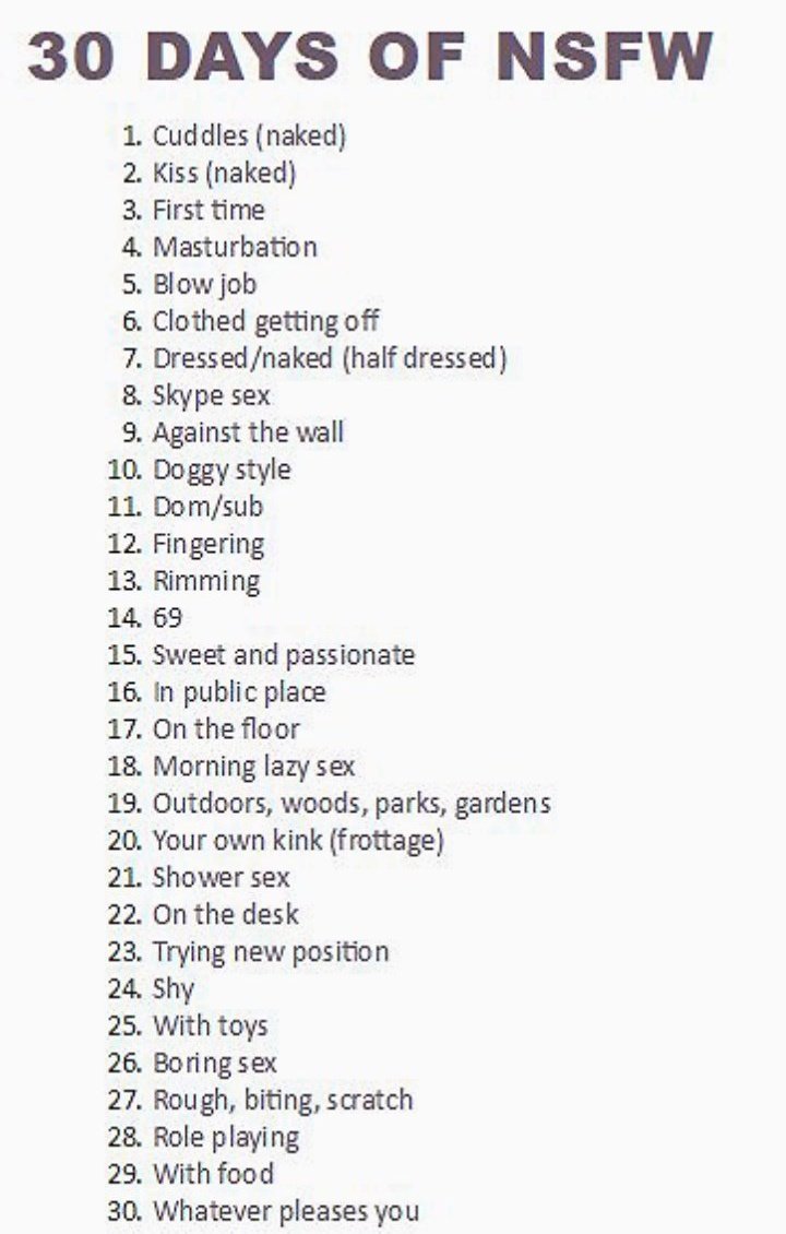 NSFW Chellenge for Artists