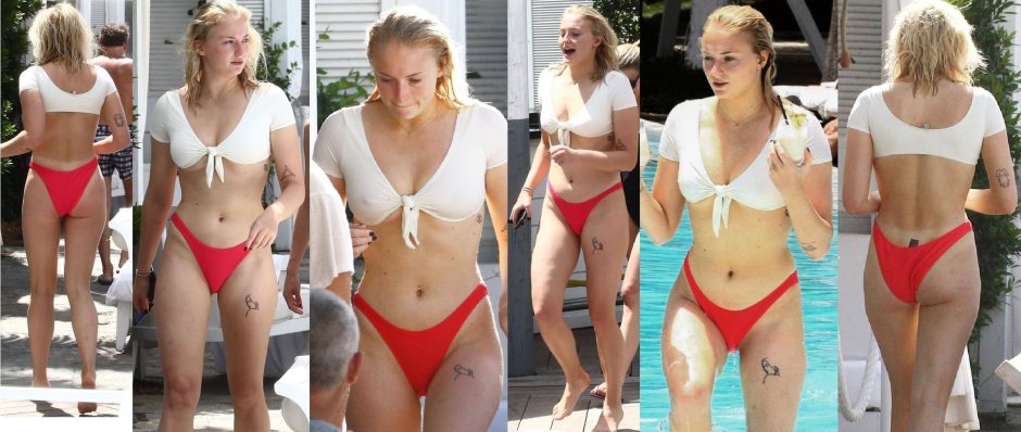 Sophie Madd in a swimsuit