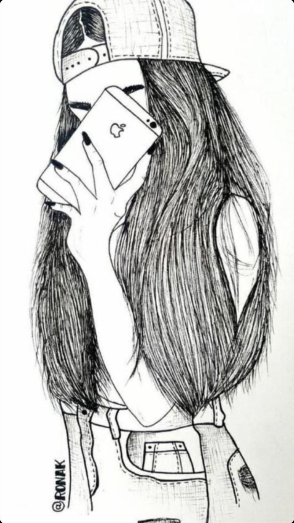 Drawings without a face