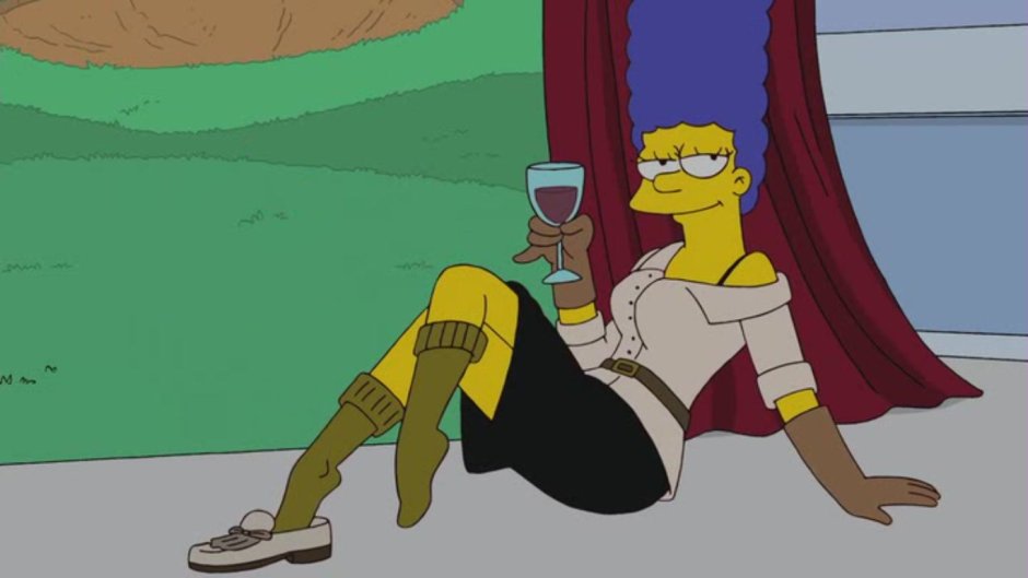 Simpsons in swimsuits