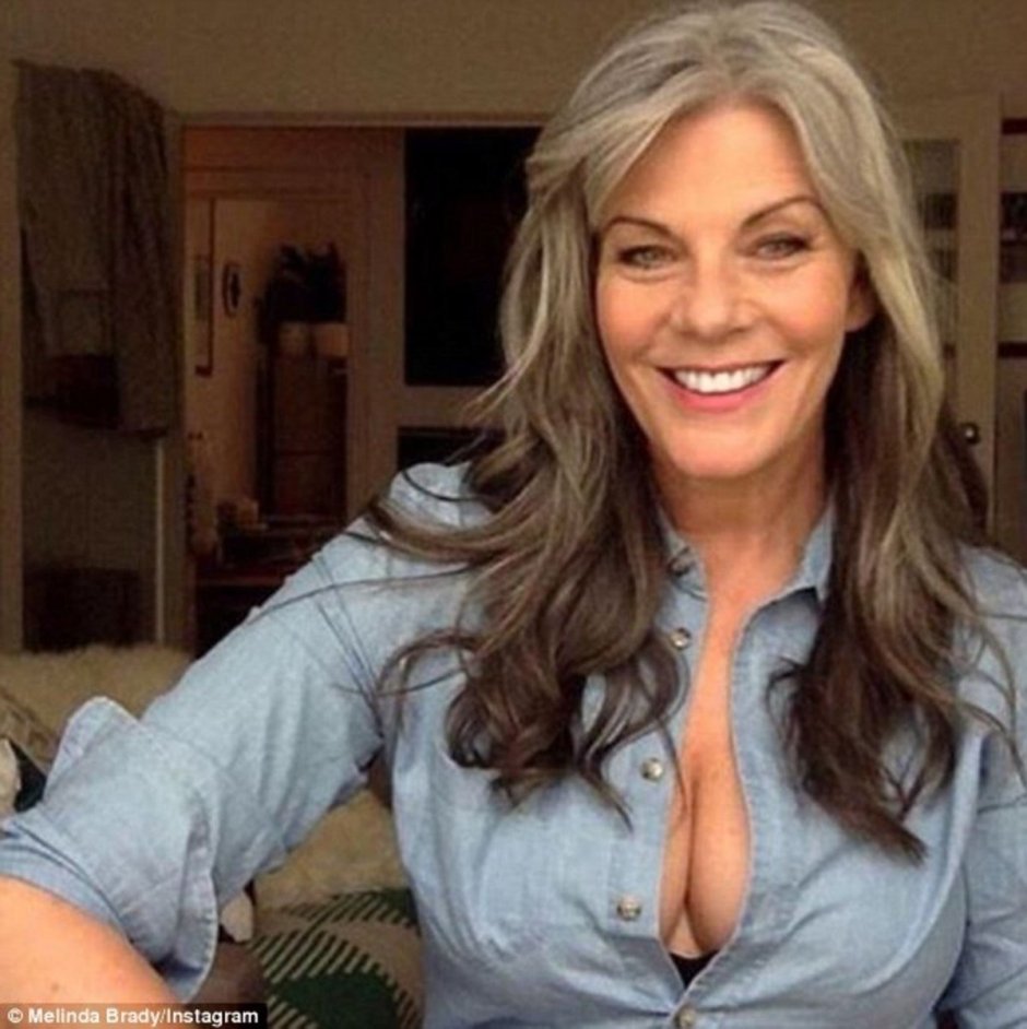 Brunette with a neckline