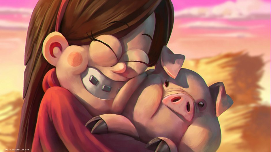 Gravity Falls Mabel and Pukhlya