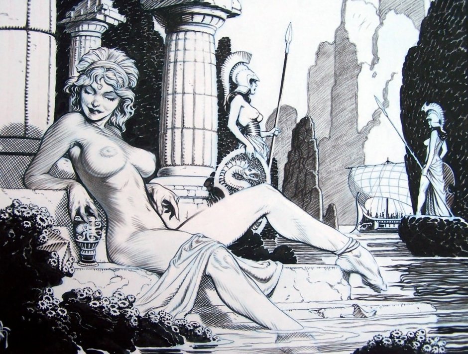 Beautiful drawings of naked women