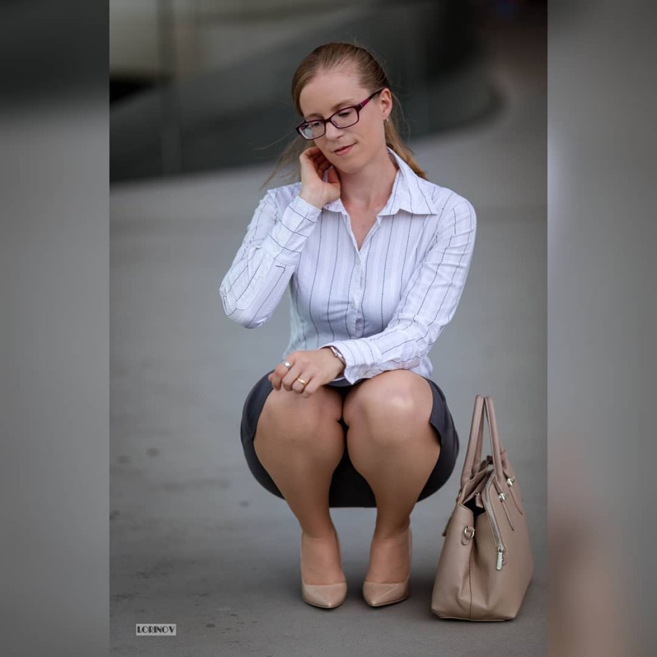 Women's legs in the office of private