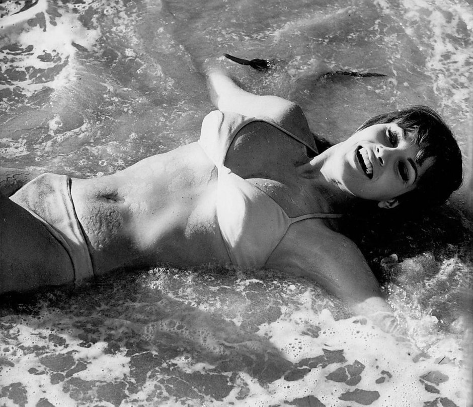 Rakel Welch in a swimsuit