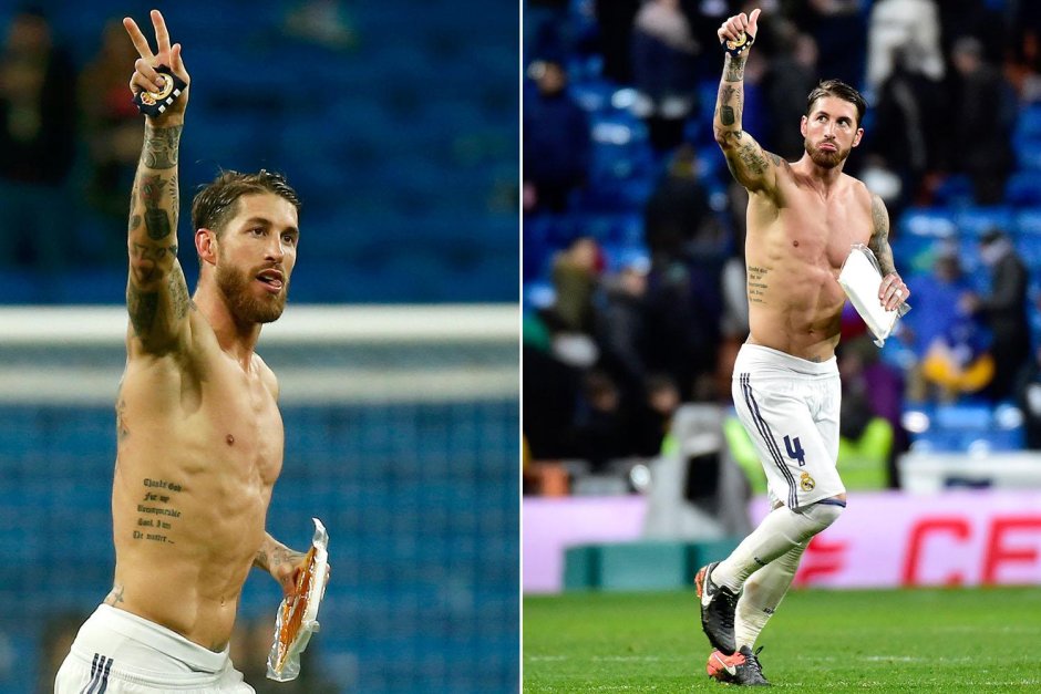 Ramos with a girl