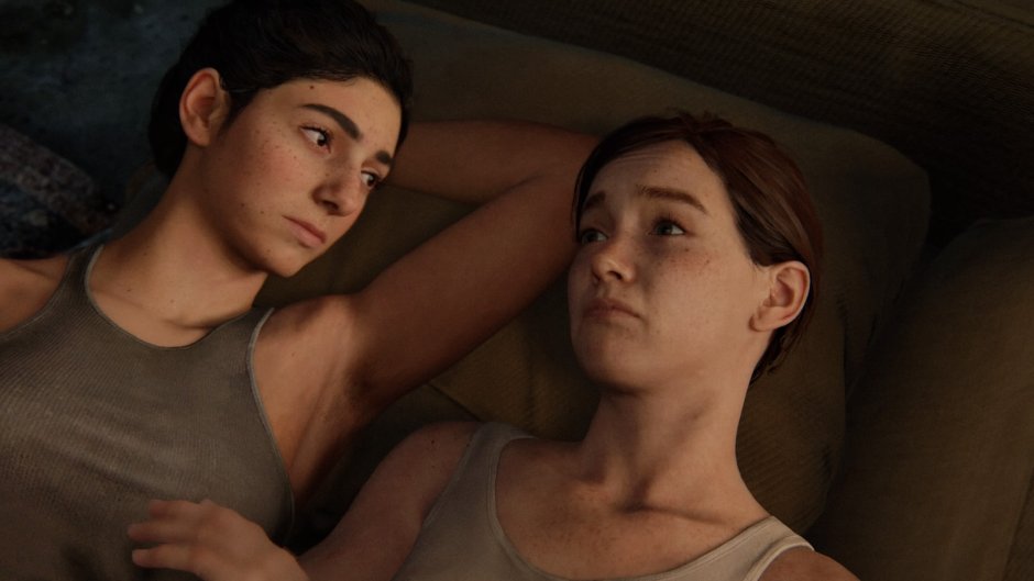 Ellie and Dina The Last of US 2 Bed Scene 18