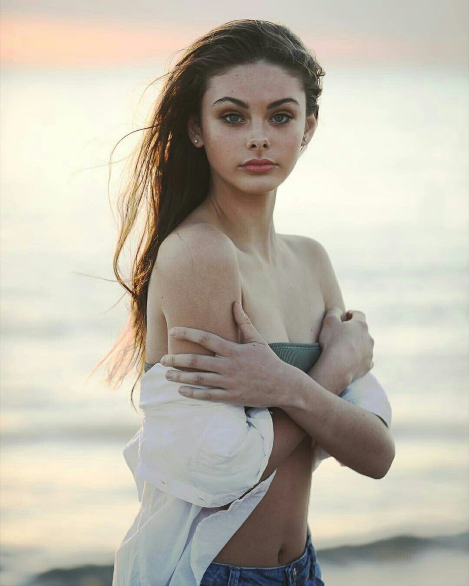 Mika Wollard in a swimsuit