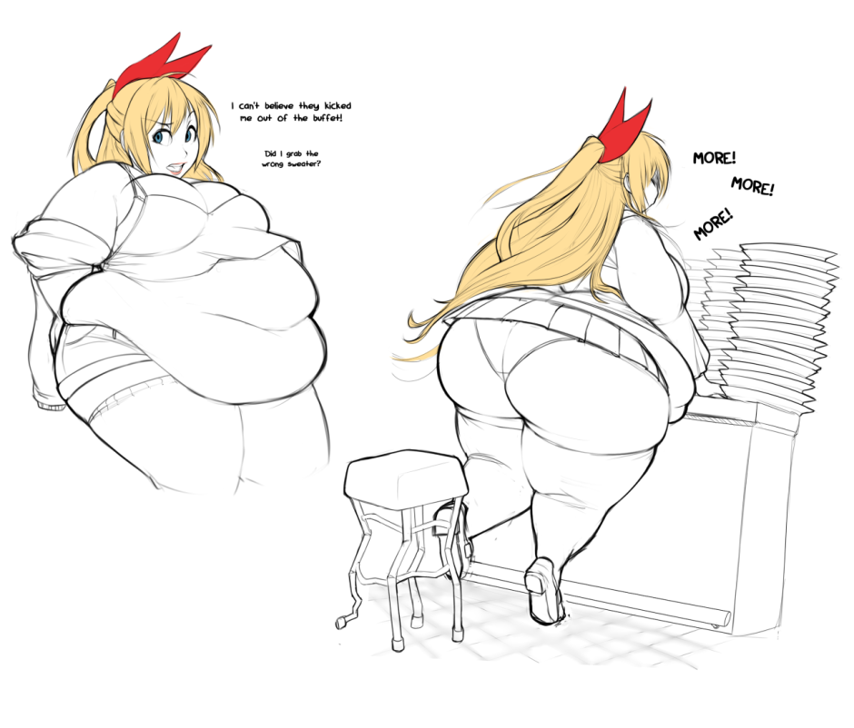 Student stomach of the girl