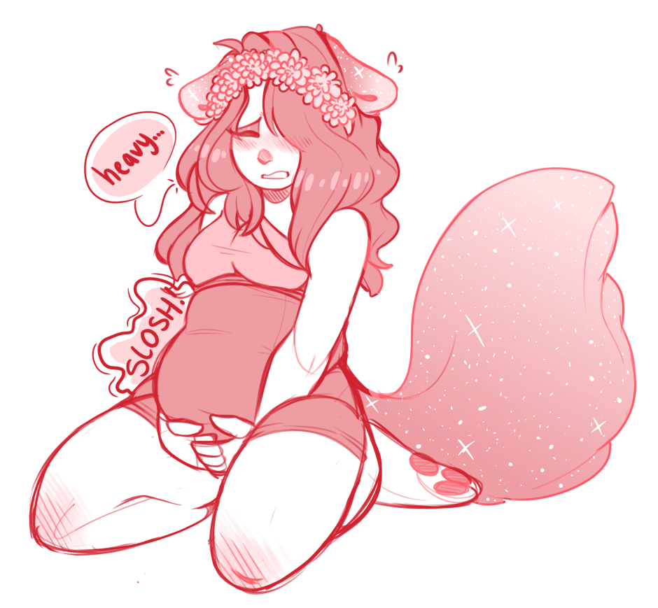 Feminine stomach comic
