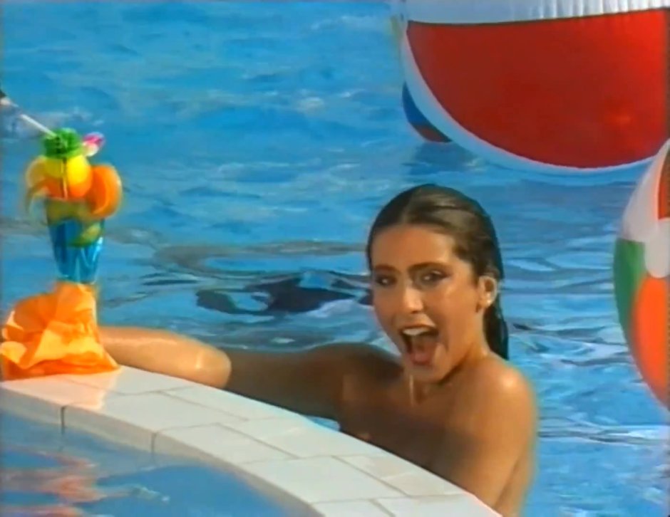 Sabrina Salerno in his youth and now