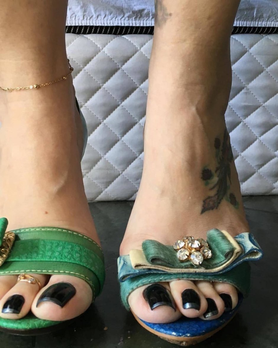 Long Silver Toenails