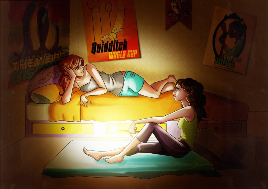 Hermione and Ginny Art 18