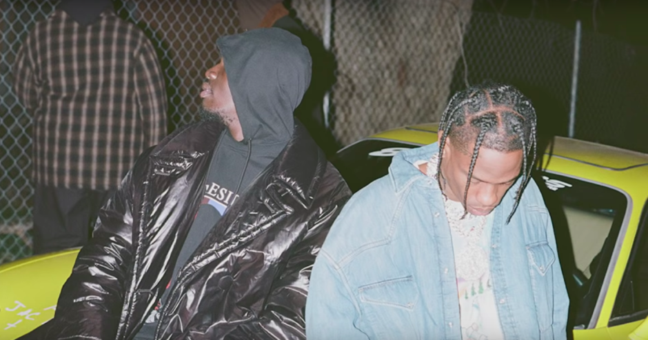 Travis Scott is pumped up