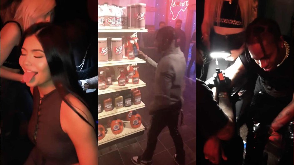 Travis Scott paws Kylie Jenner