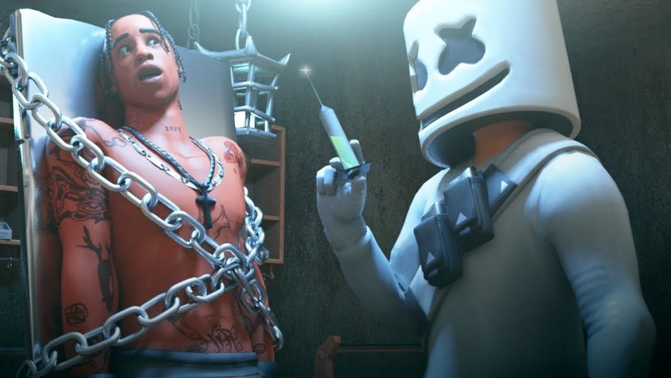 Travis Scott and Marshmallow
